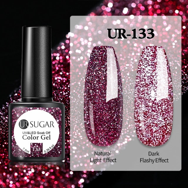 UR SUGAR Milky White Jelly Gel Polish 7.5ml Soak Off UV Gel Nail Polish Varnish Semi-permanent Nail Art UV LED Varnish