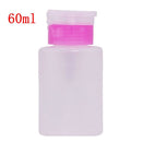 60/120/150/200ml Empty Pump Dispenser Liquid UV Gel Polish Nail Art Polish Clean Acetone Bottle Polish Cleanser Remover Bottle
