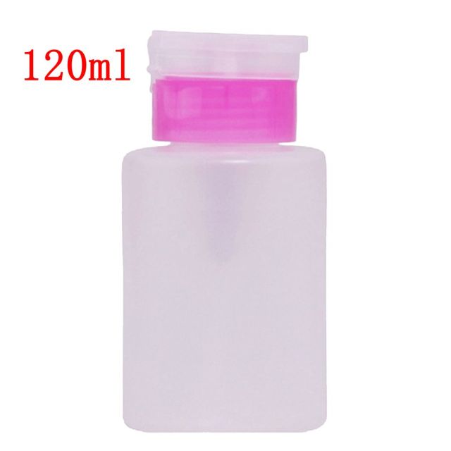 60/120/150/200ml Empty Pump Dispenser Liquid UV Gel Polish Nail Art Polish Clean Acetone Bottle Polish Cleanser Remover Bottle