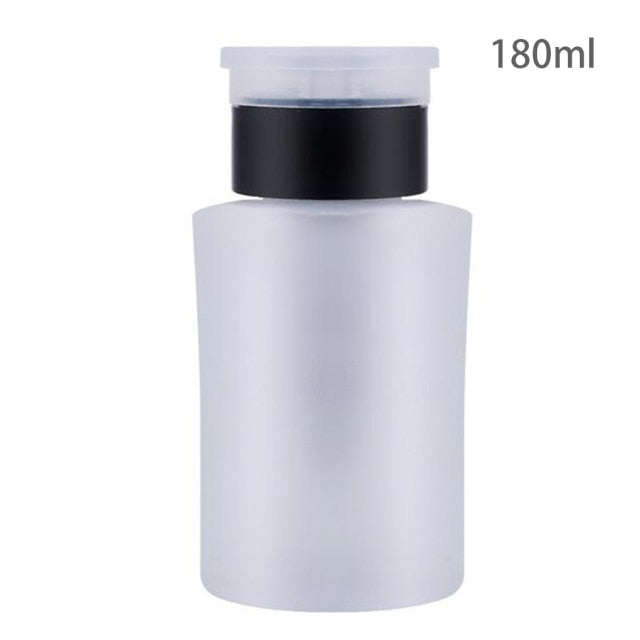 60/120/150/200ml Empty Pump Dispenser Liquid UV Gel Polish Nail Art Polish Clean Acetone Bottle Polish Cleanser Remover Bottle