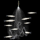 Multi Size Fishing Net Trap Mesh Luminous Netting Fishnet Tackle Design Copper Spring Shoal Cast Gill Nets For Fishing Traps