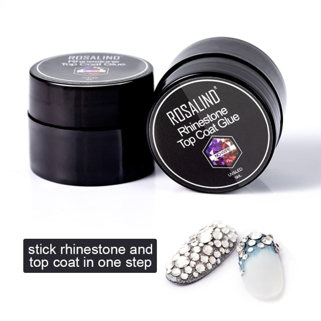 ROSALIND Top And Base Coat Gel Polish Long Lasting Reinforce 7ml Hybrid Varnishes Manicure Nail Gel Lacquer Nail Art Primer