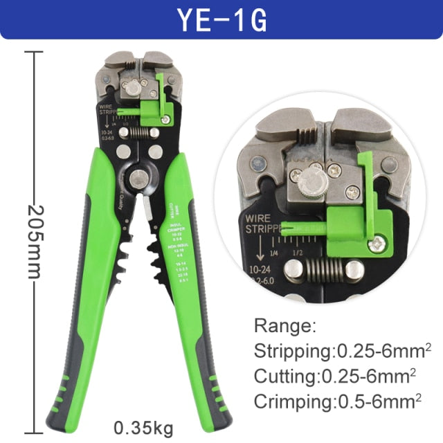 Wire Stripper Tools Multitool Pliers YEFYM YE-1 Automatic Stripping Cutter Cable Wire Crimping Electrician Repair Tools