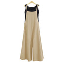 Instylish Women's Oversize Bib Trousers Wide Leg pants Overalls Jumpsuit Romper Summer Trousers with Straps Casual Streetwear
