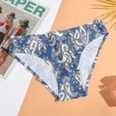 AIJOLEN  Printed Plant Underwear Ice Silk Seamless Panties Female Underpants Briefs Solid Color Women's Underwear Soft Lingerie