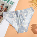 AIJOLEN  Printed Plant Underwear Ice Silk Seamless Panties Female Underpants Briefs Solid Color Women's Underwear Soft Lingerie