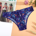 AIJOLEN  Printed Plant Underwear Ice Silk Seamless Panties Female Underpants Briefs Solid Color Women's Underwear Soft Lingerie