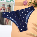 AIJOLEN  Printed Plant Underwear Ice Silk Seamless Panties Female Underpants Briefs Solid Color Women's Underwear Soft Lingerie