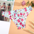 AIJOLEN  Printed Plant Underwear Ice Silk Seamless Panties Female Underpants Briefs Solid Color Women's Underwear Soft Lingerie
