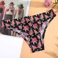 AIJOLEN  Printed Plant Underwear Ice Silk Seamless Panties Female Underpants Briefs Solid Color Women's Underwear Soft Lingerie