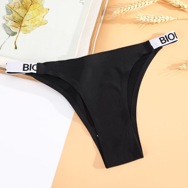 AIJOLEN  Printed Plant Underwear Ice Silk Seamless Panties Female Underpants Briefs Solid Color Women's Underwear Soft Lingerie