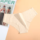 AIJOLEN  Printed Plant Underwear Ice Silk Seamless Panties Female Underpants Briefs Solid Color Women's Underwear Soft Lingerie