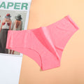 AIJOLEN  Printed Plant Underwear Ice Silk Seamless Panties Female Underpants Briefs Solid Color Women's Underwear Soft Lingerie