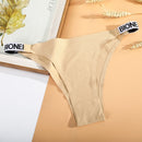 AIJOLEN  Printed Plant Underwear Ice Silk Seamless Panties Female Underpants Briefs Solid Color Women's Underwear Soft Lingerie