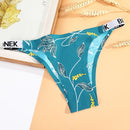 AIJOLEN  Printed Plant Underwear Ice Silk Seamless Panties Female Underpants Briefs Solid Color Women's Underwear Soft Lingerie