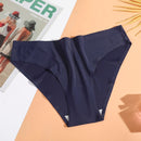 AIJOLEN  Printed Plant Underwear Ice Silk Seamless Panties Female Underpants Briefs Solid Color Women's Underwear Soft Lingerie