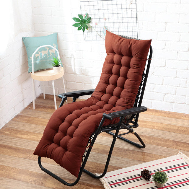 Long Cushion Recliner Chair Cushion Thicken Cushion Long Chair Couch Seat Cushion Pads Garden Lounger Mat