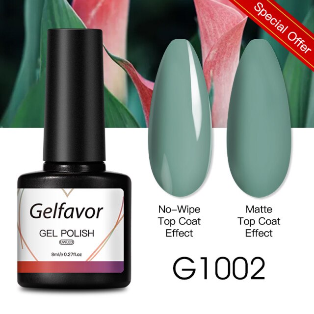 GELFAVOR Gel Nail Polish 8ML Soak Off Nail Gel Polish Varnish For Nails Art Semi Permanent Manicure Varnish Hybrid Nail Gel