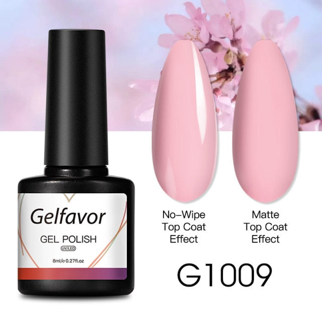 GELFAVOR Gel Nail Polish 8ML Soak Off Nail Gel Polish Varnish For Nails Art Semi Permanent Manicure Varnish Hybrid Nail Gel