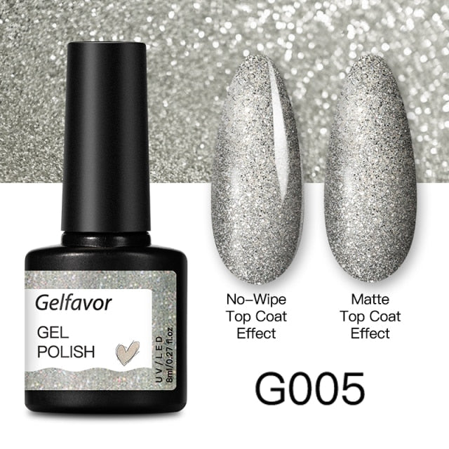 GELFAVOR Gel Nail Polish 8ML Soak Off Nail Gel Polish Varnish For Nails Art Semi Permanent Manicure Varnish Hybrid Nail Gel
