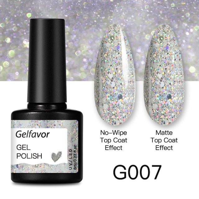 GELFAVOR Gel Nail Polish 8ML Soak Off Nail Gel Polish Varnish For Nails Art Semi Permanent Manicure Varnish Hybrid Nail Gel