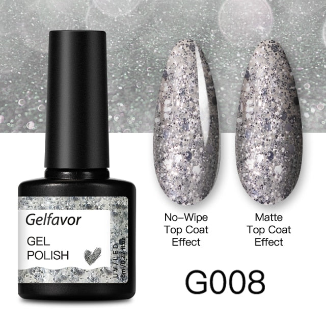 GELFAVOR Gel Nail Polish 8ML Soak Off Nail Gel Polish Varnish For Nails Art Semi Permanent Manicure Varnish Hybrid Nail Gel