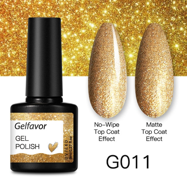 GELFAVOR Gel Nail Polish 8ML Soak Off Nail Gel Polish Varnish For Nails Art Semi Permanent Manicure Varnish Hybrid Nail Gel