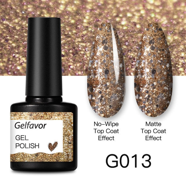 GELFAVOR Gel Nail Polish 8ML Soak Off Nail Gel Polish Varnish For Nails Art Semi Permanent Manicure Varnish Hybrid Nail Gel