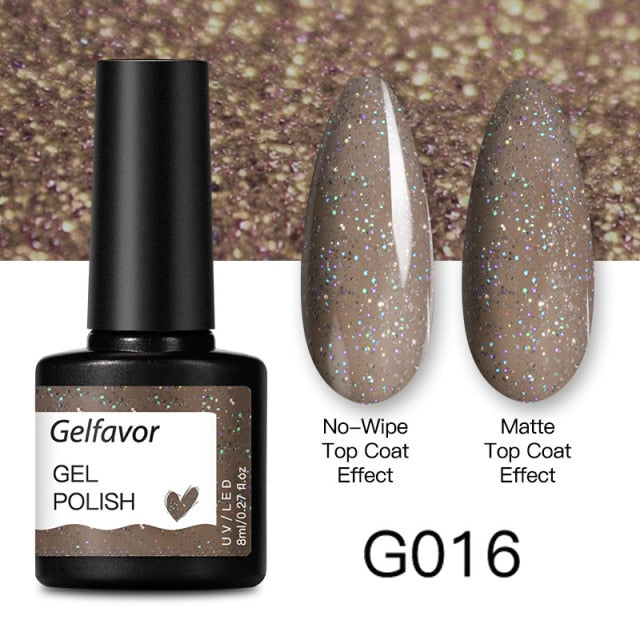 GELFAVOR Gel Nail Polish 8ML Soak Off Nail Gel Polish Varnish For Nails Art Semi Permanent Manicure Varnish Hybrid Nail Gel