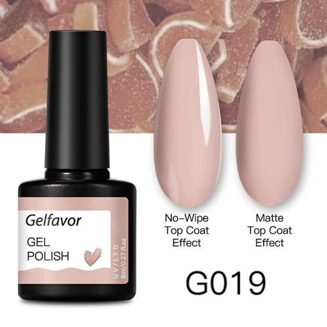 GELFAVOR Gel Nail Polish 8ML Soak Off Nail Gel Polish Varnish For Nails Art Semi Permanent Manicure Varnish Hybrid Nail Gel