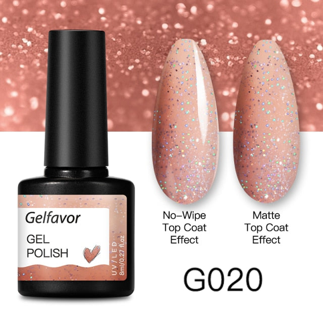 GELFAVOR Gel Nail Polish 8ML Soak Off Nail Gel Polish Varnish For Nails Art Semi Permanent Manicure Varnish Hybrid Nail Gel