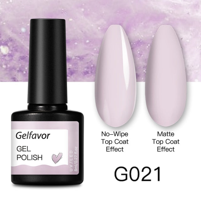 GELFAVOR Gel Nail Polish 8ML Soak Off Nail Gel Polish Varnish For Nails Art Semi Permanent Manicure Varnish Hybrid Nail Gel