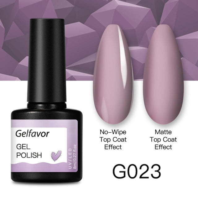 GELFAVOR Gel Nail Polish 8ML Soak Off Nail Gel Polish Varnish For Nails Art Semi Permanent Manicure Varnish Hybrid Nail Gel