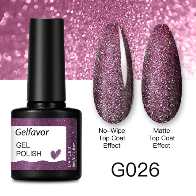 GELFAVOR Gel Nail Polish 8ML Soak Off Nail Gel Polish Varnish For Nails Art Semi Permanent Manicure Varnish Hybrid Nail Gel
