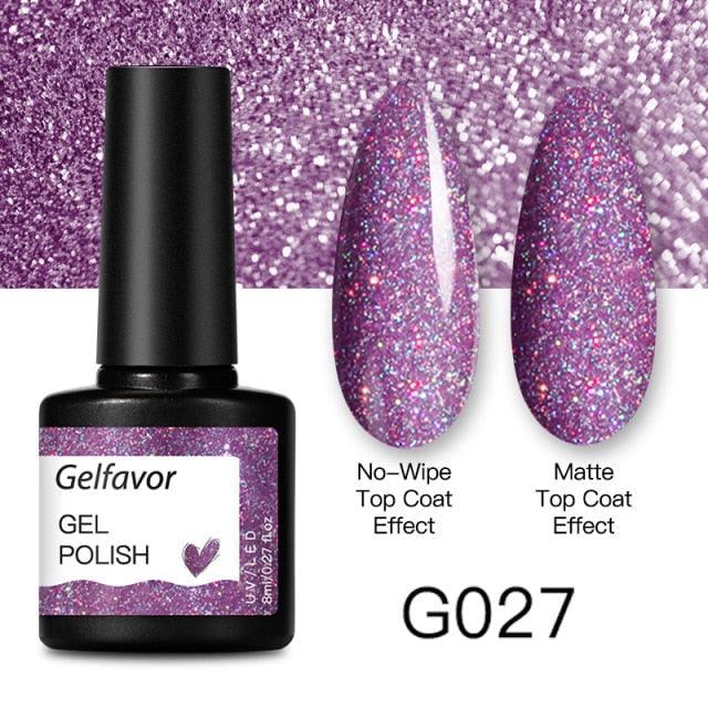 GELFAVOR Gel Nail Polish 8ML Soak Off Nail Gel Polish Varnish For Nails Art Semi Permanent Manicure Varnish Hybrid Nail Gel