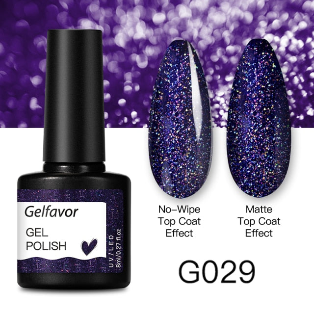 GELFAVOR Gel Nail Polish 8ML Soak Off Nail Gel Polish Varnish For Nails Art Semi Permanent Manicure Varnish Hybrid Nail Gel