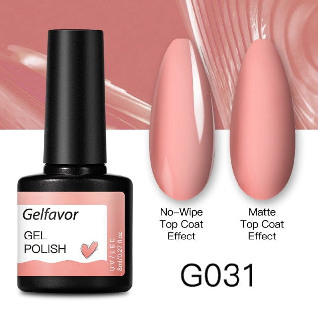 GELFAVOR Gel Nail Polish 8ML Soak Off Nail Gel Polish Varnish For Nails Art Semi Permanent Manicure Varnish Hybrid Nail Gel