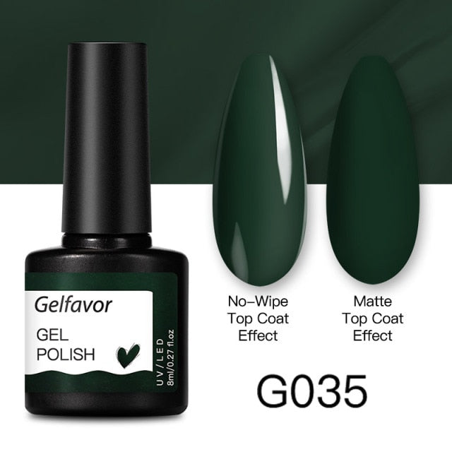 GELFAVOR Gel Nail Polish 8ML Soak Off Nail Gel Polish Varnish For Nails Art Semi Permanent Manicure Varnish Hybrid Nail Gel