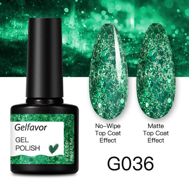 GELFAVOR Gel Nail Polish 8ML Soak Off Nail Gel Polish Varnish For Nails Art Semi Permanent Manicure Varnish Hybrid Nail Gel