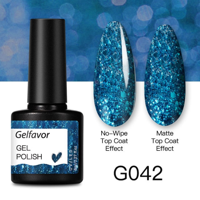 GELFAVOR Gel Nail Polish 8ML Soak Off Nail Gel Polish Varnish For Nails Art Semi Permanent Manicure Varnish Hybrid Nail Gel