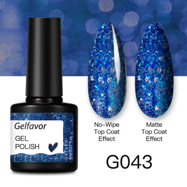 GELFAVOR Gel Nail Polish 8ML Soak Off Nail Gel Polish Varnish For Nails Art Semi Permanent Manicure Varnish Hybrid Nail Gel