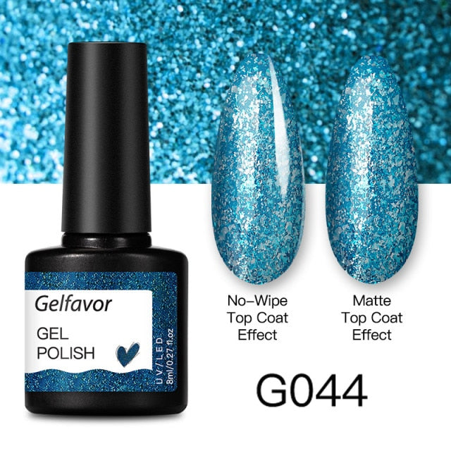GELFAVOR Gel Nail Polish 8ML Soak Off Nail Gel Polish Varnish For Nails Art Semi Permanent Manicure Varnish Hybrid Nail Gel