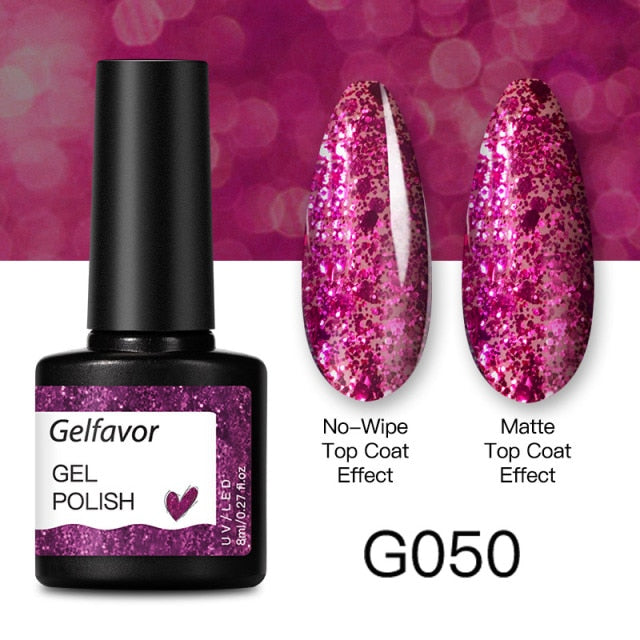 GELFAVOR Gel Nail Polish 8ML Soak Off Nail Gel Polish Varnish For Nails Art Semi Permanent Manicure Varnish Hybrid Nail Gel