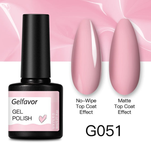 GELFAVOR Gel Nail Polish 8ML Soak Off Nail Gel Polish Varnish For Nails Art Semi Permanent Manicure Varnish Hybrid Nail Gel