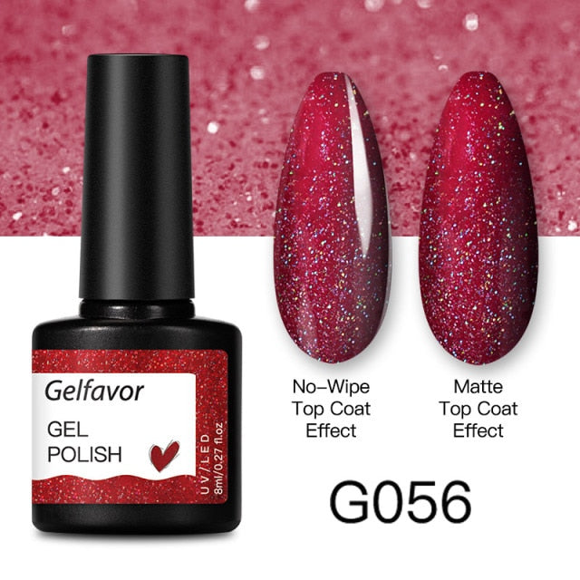GELFAVOR Gel Nail Polish 8ML Soak Off Nail Gel Polish Varnish For Nails Art Semi Permanent Manicure Varnish Hybrid Nail Gel