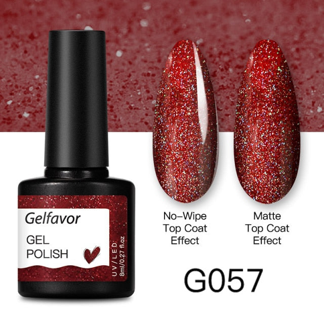 GELFAVOR Gel Nail Polish 8ML Soak Off Nail Gel Polish Varnish For Nails Art Semi Permanent Manicure Varnish Hybrid Nail Gel