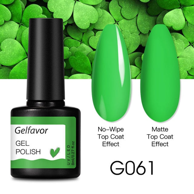 GELFAVOR Gel Nail Polish 8ML Soak Off Nail Gel Polish Varnish For Nails Art Semi Permanent Manicure Varnish Hybrid Nail Gel
