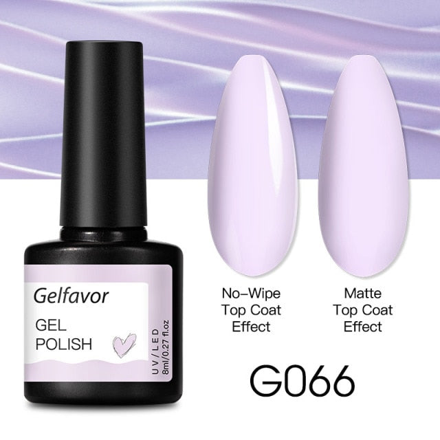 GELFAVOR Gel Nail Polish 8ML Soak Off Nail Gel Polish Varnish For Nails Art Semi Permanent Manicure Varnish Hybrid Nail Gel