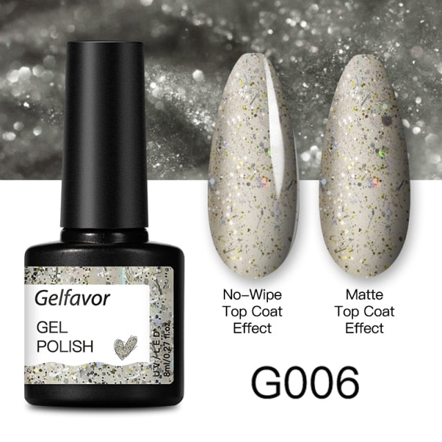 GELFAVOR Gel Nail Polish 8ML Soak Off Nail Gel Polish Varnish For Nails Art Semi Permanent Manicure Varnish Hybrid Nail Gel