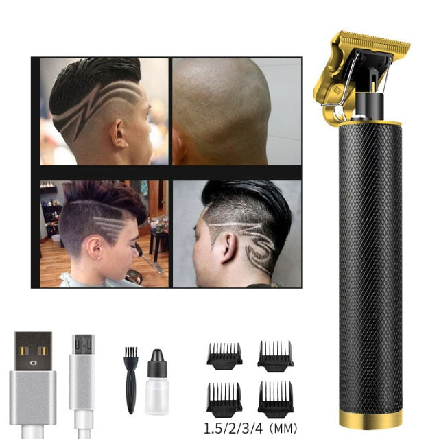 T9 Cordless Hair Clipper Bald Head Electric Hair Trimmer For Men USB Rechargeable Hair Clippers Barber Shaving Cutting Machine